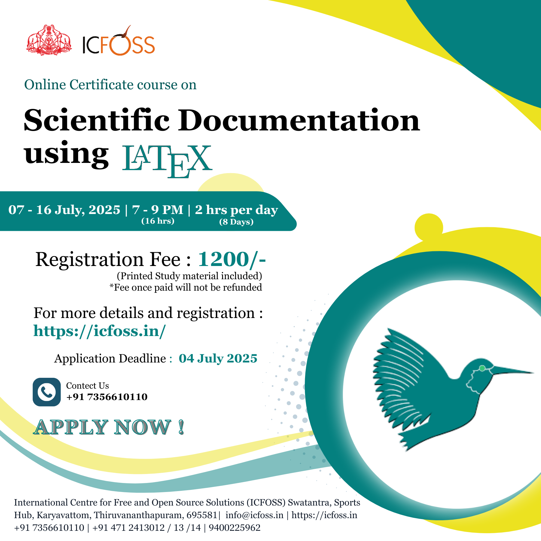 Registration Form - Online Certificate program in Scientific ...